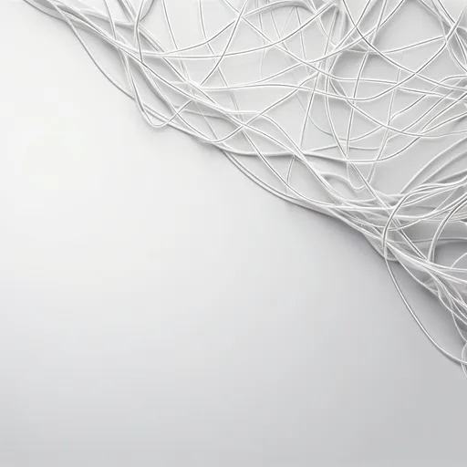 Prompt: soft white and grey background with interconnected PC with IT aspect