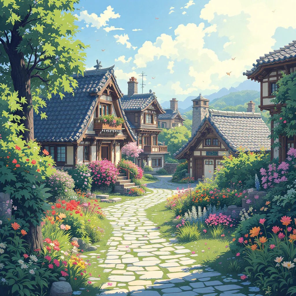 Prompt: Turn this photo to ghibli art photo ai.