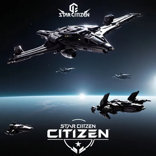 Prompt: une affiche de presentation  pour ma chaine twitch pour le jeu star citizen