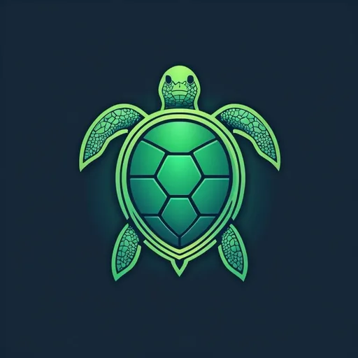 Prompt: Data Turtle logo in 700x200, sleek and modern design, high quality, minimalist, professional, detailed turtle motif, cool shades of green and blue, soft lighting, clean lines, minimalist, modern, professional, sleek design, highres, ultra-detailed, cool tones, detailed motif