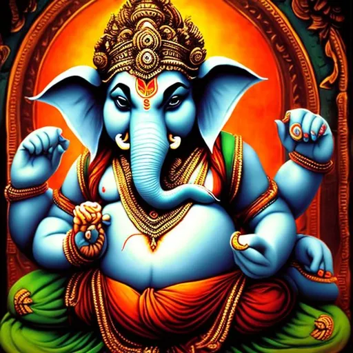 Prompt: angry ganapati


