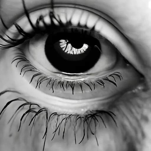 Prompt: I had black irises so dark, the sun didn't even reflect in them. They were horrifying and empty looking. They spoke volumes, despite not making a sound. They were like two pools of ink. The longer he looked at them, the more he felt like he was being pulled in. I had short, fluffy, black hair. It fluffed up in the back and swooped down, covering the bandaged right side of my face. My skin looked soft and was a slight caramel color. I wore a Daphne Edwardian style blouse and a pair of black, vintage trousers with little silver butterflies and white flowers embroidered on. I had black Doc Martins on as well. Attractive, despite the bandages, completely hidden under my clothes, wrapped around my entire body, only stopping at my neck, wrists, and ankles.