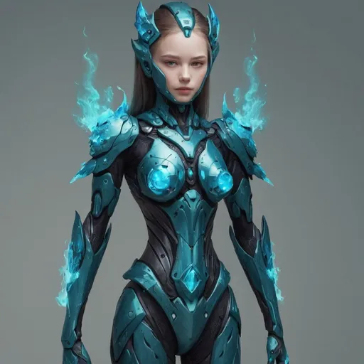 Prompt: elemental suit for a girl
