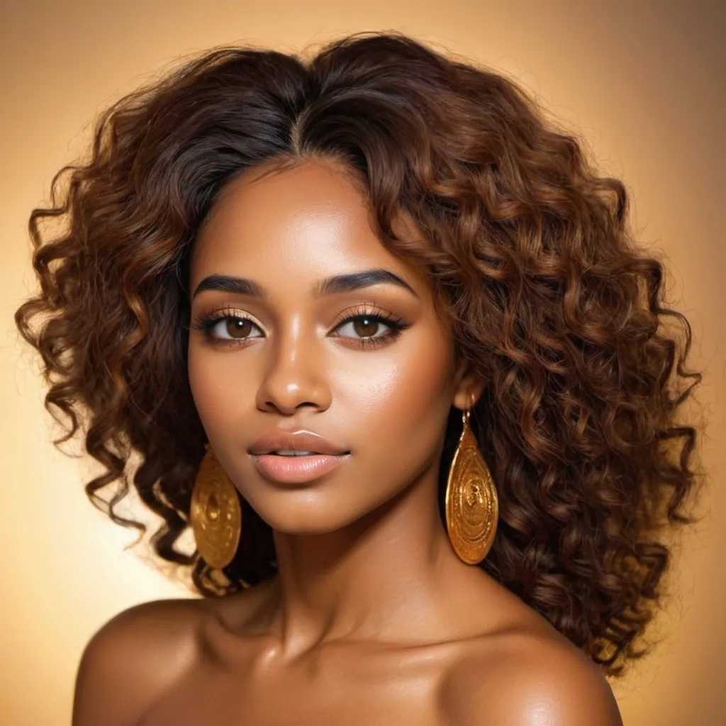 Prompt: golden brown skin godess
