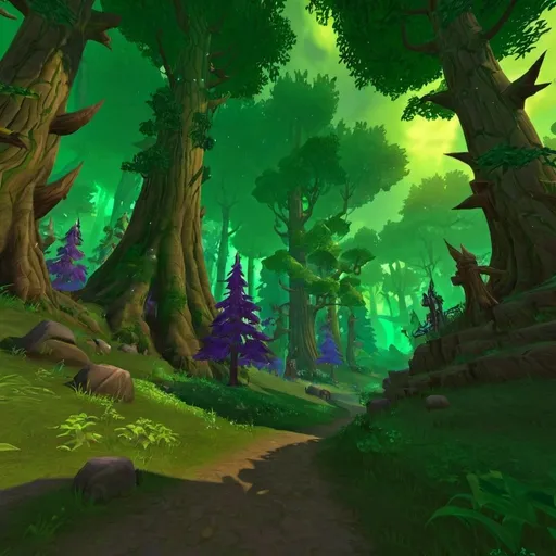 Prompt: world of warcraft forest