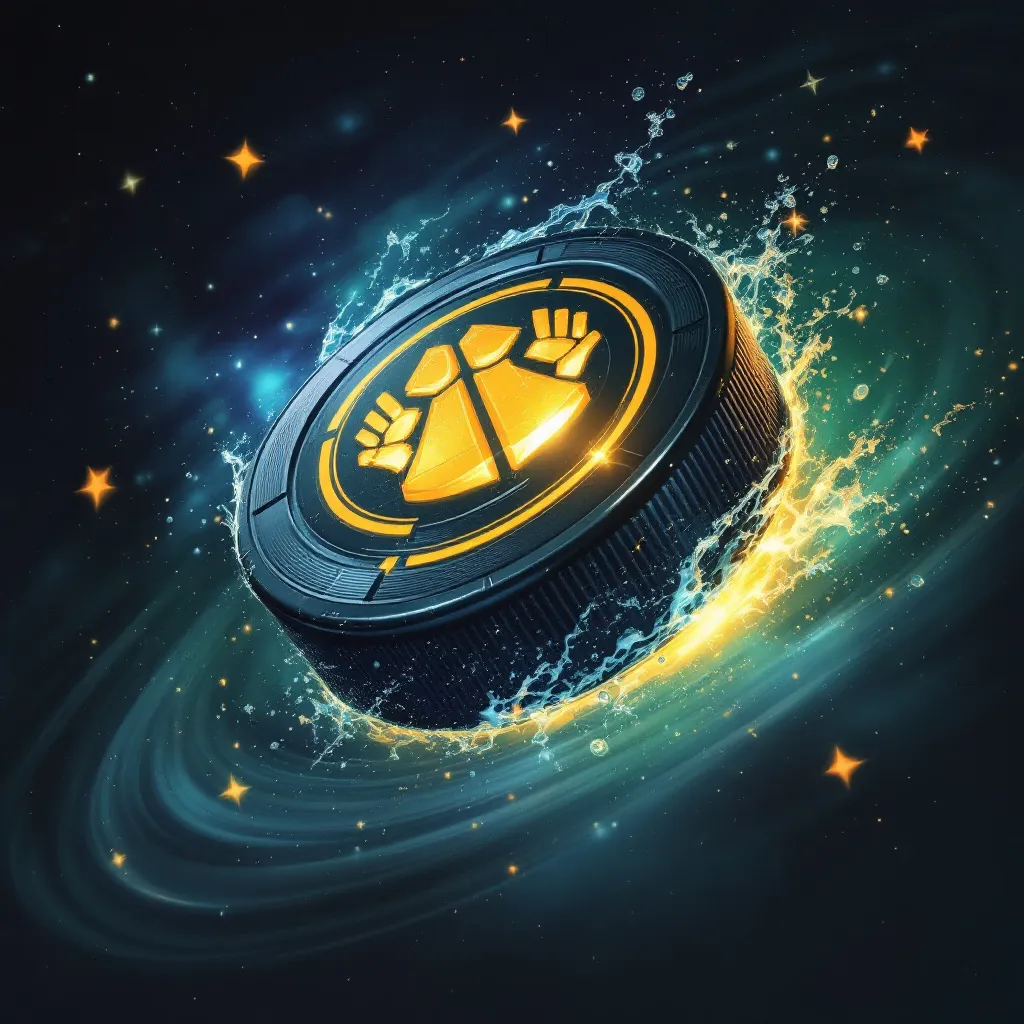 Prompt: flying hokey puck, reslism