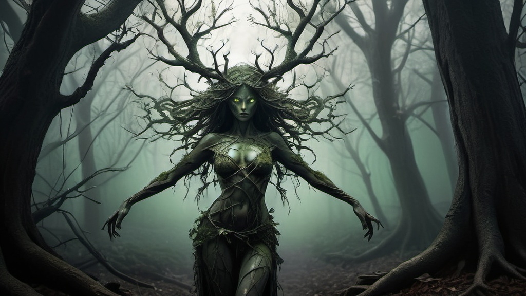 Prompt: evil forest Dryad