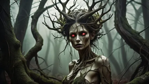 Prompt: evil forest Dryad