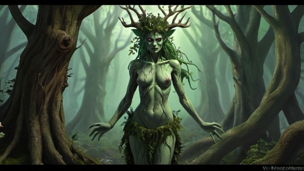 Prompt: evil forest Dryad