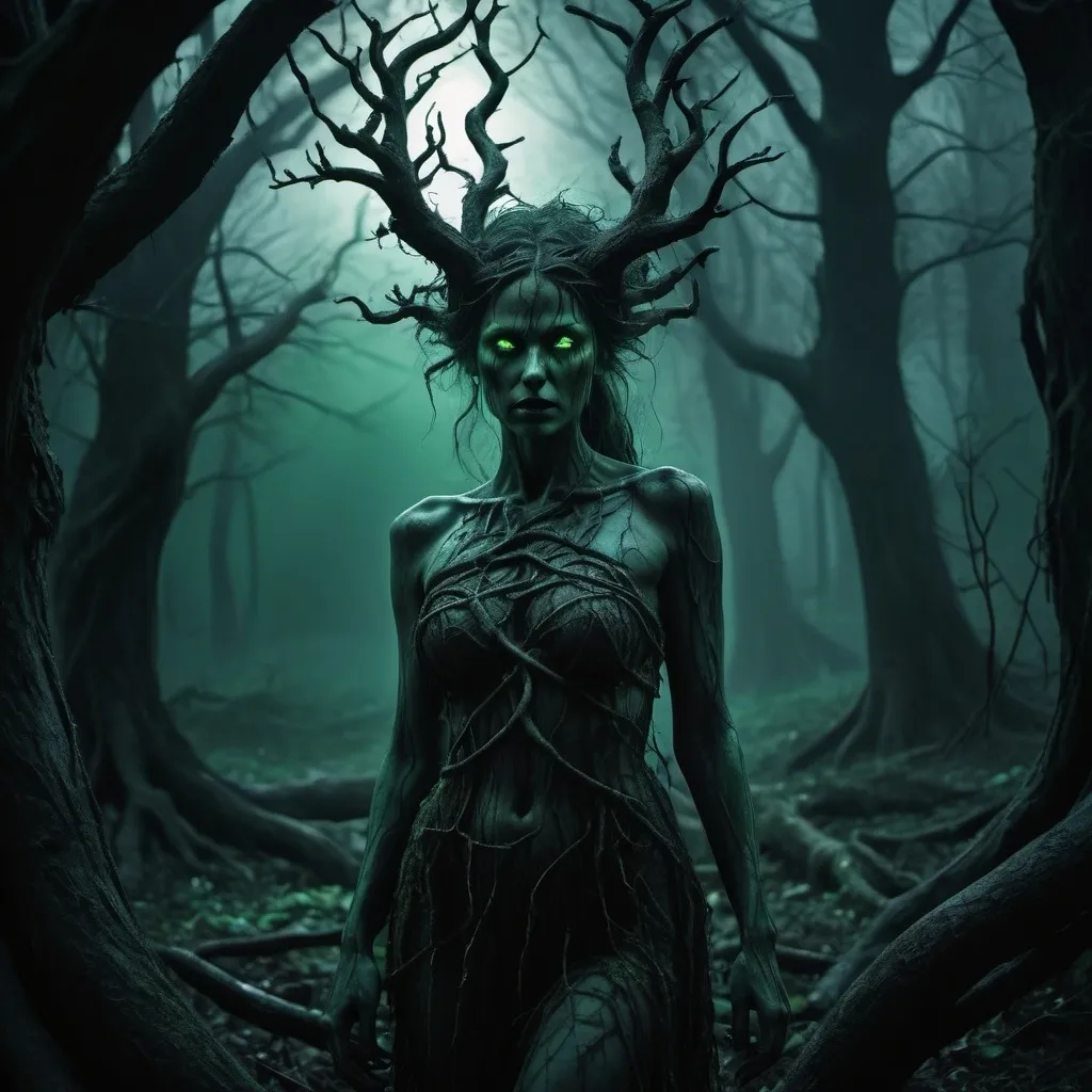 Prompt: evil forest Dryad 