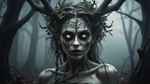 Prompt: evil forest Dryad