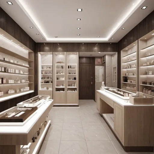 Prompt: I have a shop with an area of ​​12 square meters, I want you to design a skin rejuvenation shop for me.