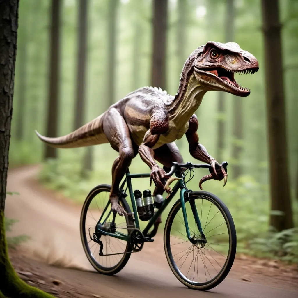 Velociraptor on a bike sale