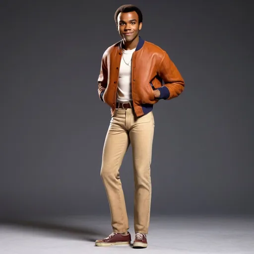 Prompt: Full body portrait of a  27 year old  African-American man with very very very short low short short  50s-60s African-American hair, very low hair nice and neat with resemblance to Donald Glover with Sidney Poitier’s hairstyle  young , light brown jeans. looking and Shaved face with short, light brown pants medium 50s-60s African-American hair and handsome looking   in the West Side Story universe, clean-shaven face, no shirt , skinny and lean but good looking  light brown jeans, vibrant and colorful, high resolution, realistic, retro aesthetic, detailed facial features, 1950s style, urban street setting, warm and nostalgic lighting, professional, character concept art, detailed clothing and expression, vibrant colors, city ambiance very low short 60s-70s African-American , cleaned shaved face short hair , whit shirt, shoes, Duke puff hairstyle, neat lined up African hair, 60s bomber jacket. Side burns and flat tops ,  low hair low short hair 