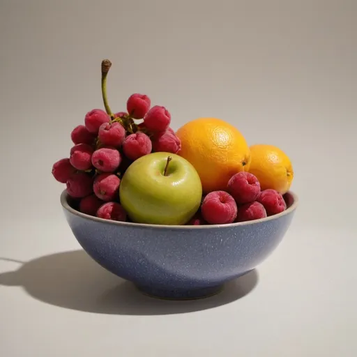 Prompt: A bowl a fruit