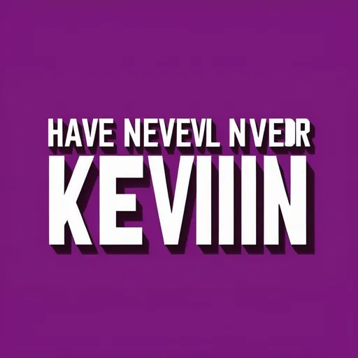 Prompt: (accurately spelled text "Kevin, I have never used stable diffusion"), humorous, witty, bold typography, vibrant colors, playful atmosphere, subtle irony, engaging design, high contrast, visually striking layout, background textures that enhance the message, lightweight feel, innovate graphic elements, attention-grabbing composition, HD.