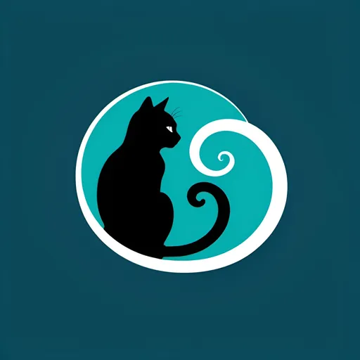 Prompt: The logo features a sleek and modern cat silhouette with a playful twist. The cat is depicted sitting upright, its head slightly tilted to one side as if it's listening attentively or examining something with curiosity. Its tail curls gracefully, forming the shape of a question mark, symbolizing the inquisitive nature of the profile.

Within the cat's silhouette, various symbols or icons representing different aspects of curiosity could be incorporated, such as a magnifying glass, a book, a telescope, or even thought bubbles. These symbols add depth to the logo and visually convey the theme of exploration and discovery.

For the typography, "Curious" could be written in a bold and contemporary font to signify the boldness of exploration, while "Cat" could be written in a more whimsical or handwritten style to convey playfulness. The text could be placed either below or beside the cat silhouette, depending on the layout and composition.

As for colors, a palette that includes vibrant and eye-catching hues like bright blue, green, or orange could be used to evoke energy and excitement, while also reflecting the diversity and richness of curiosity.

Overall, the logo design should be visually appealing, memorable, and instantly convey the idea of curiosity and exploration associated with the profile.