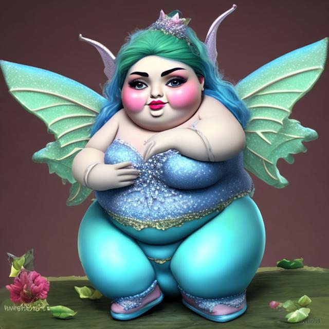 Prompt: Fat iranian fairy
