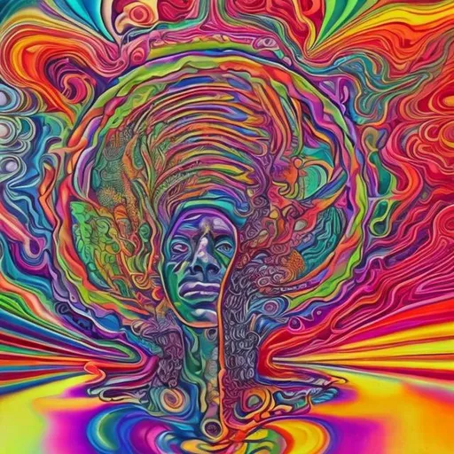 Prompt: Psychedelic transformation art