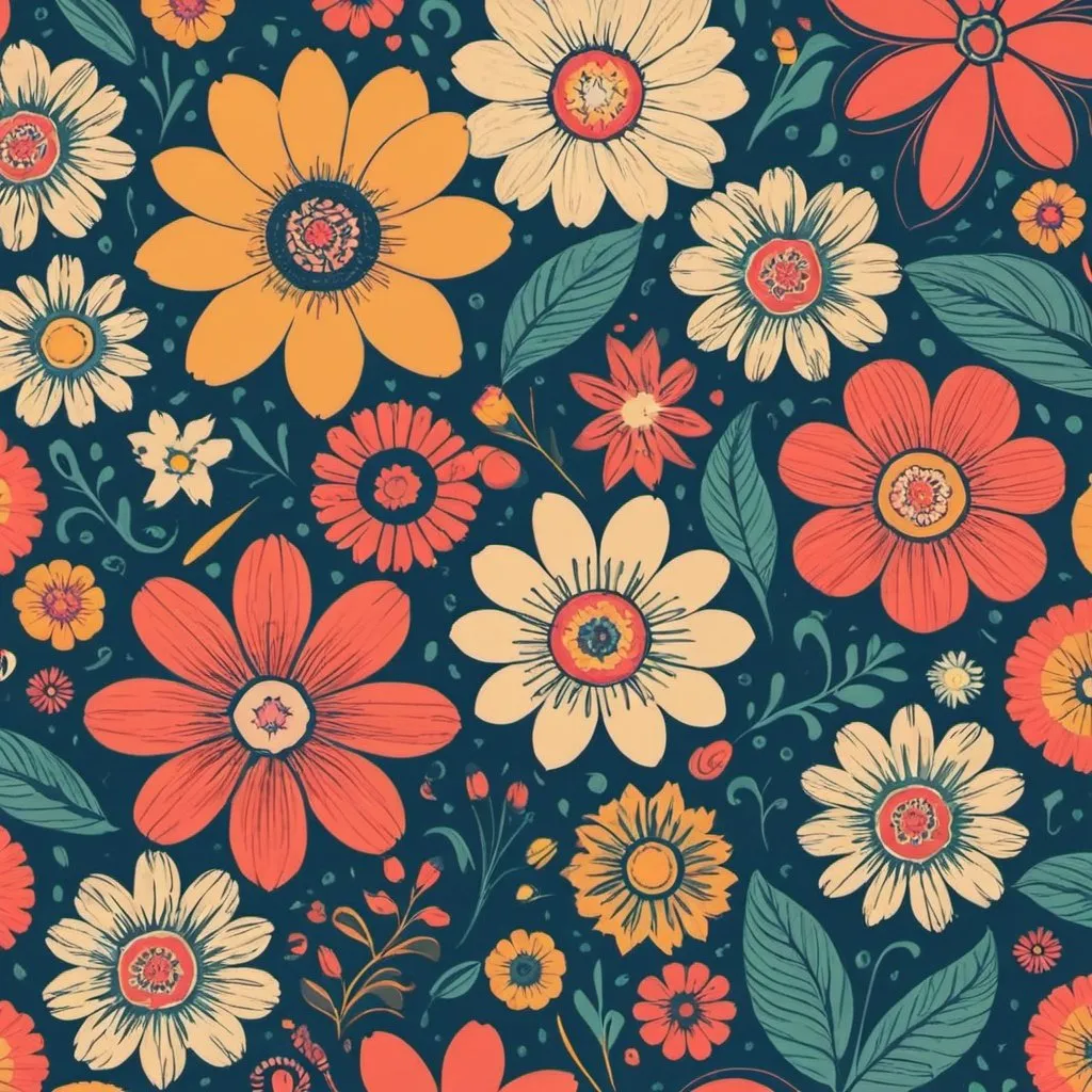 Prompt: flower pattern package design