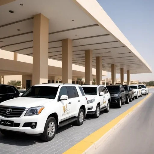 Prompt: The Drive-Through Valet Parking Service introduces a convenient and efficient solution to streamline the parking experience for users. This service offers patrons the luxury of a valet experience without the need to exit their vehicles, providing a seamless transition from arrival to parking.
put Zayed university 
without people no people in the photo 