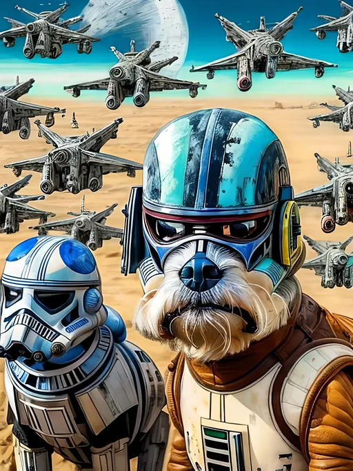 Prompt: pop art chalk pastel style art of detailed dog in star wars with pod racers, sketch, detailed background, highres, fun atmosphere, natural lighting,  abstract, fun