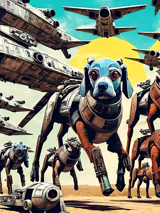 Prompt: pop art chalk pastel style art of detailed dog in star wars with pod racers, sketch, detailed background, highres, fun atmosphere, natural lighting,  abstract, fun