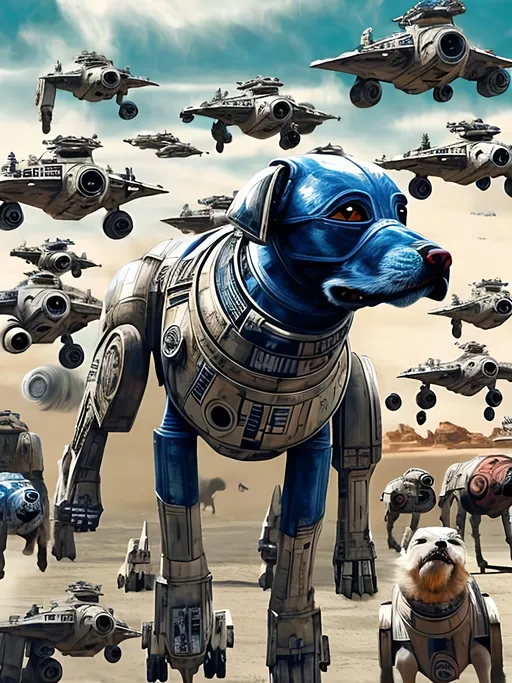 Prompt: pop art chalk pastel style art of detailed dog in star wars with pod racers, sketch, detailed background, highres, fun atmosphere, natural lighting,  abstract, fun