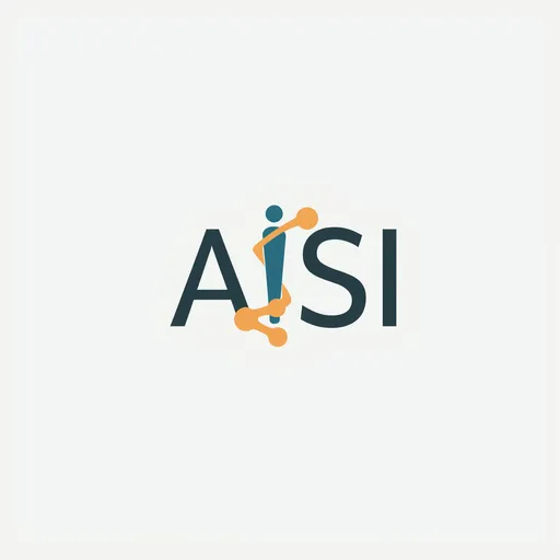 Prompt: Minimalist logo for "AISI". The letters "AISI" in a clean, approachable sans-serif font. Subtly integrate an abstract icon representing a human brain, interconnected neural nodes, or a stylized human profile with the letters. Colors: a combination of warm teal or soft orange (humanity) and a cool, intelligent blue or grey (technology). The full title "Applied Intelligence for Societal Impact" below in a clear font. Modern, thoughtful, and human-focused.