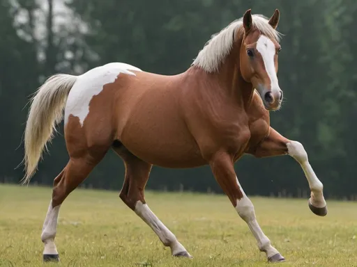 Prompt: create image of a horse in the same pose as the image guidance