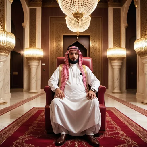 Prompt: a saudi guy with a lot of power 