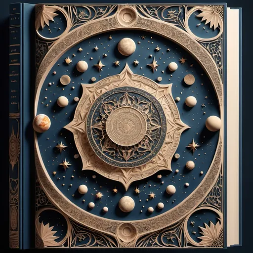 Prompt: reate a book cover that contiains the beauty of the universe and the planets. at the top right you have the name "Arslan Yousaf Yakob Khan" appearing at the top right and in the center you have the title of the book, a beautifully carved out title. the title is TOP SECRETS. 