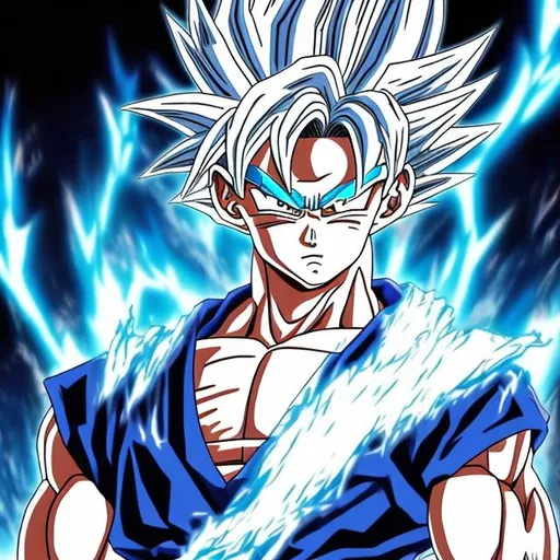 Prompt: Gohan autonomous ultra instinct +goku autonomous ultra instinct  fusion 