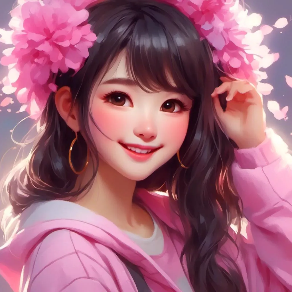 Prompt: <mymodel>smiling Asian girl
