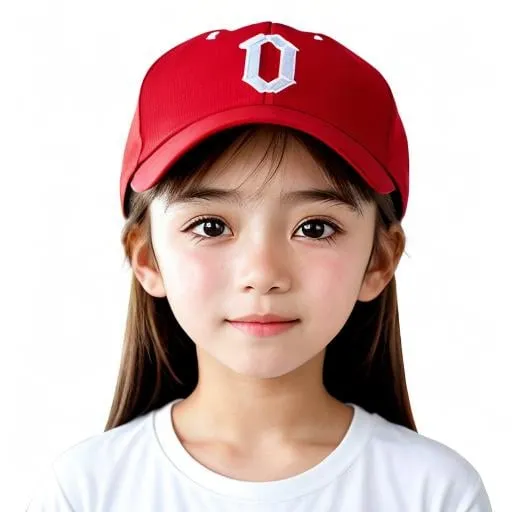 Prompt: cried little girl's head, 10 years old, white T-shirt, red cap, 3 difference expressions and rotated poses, arrange in order in Character sheet, SD anime style, 2x zoom out camera, high detailed, white background.