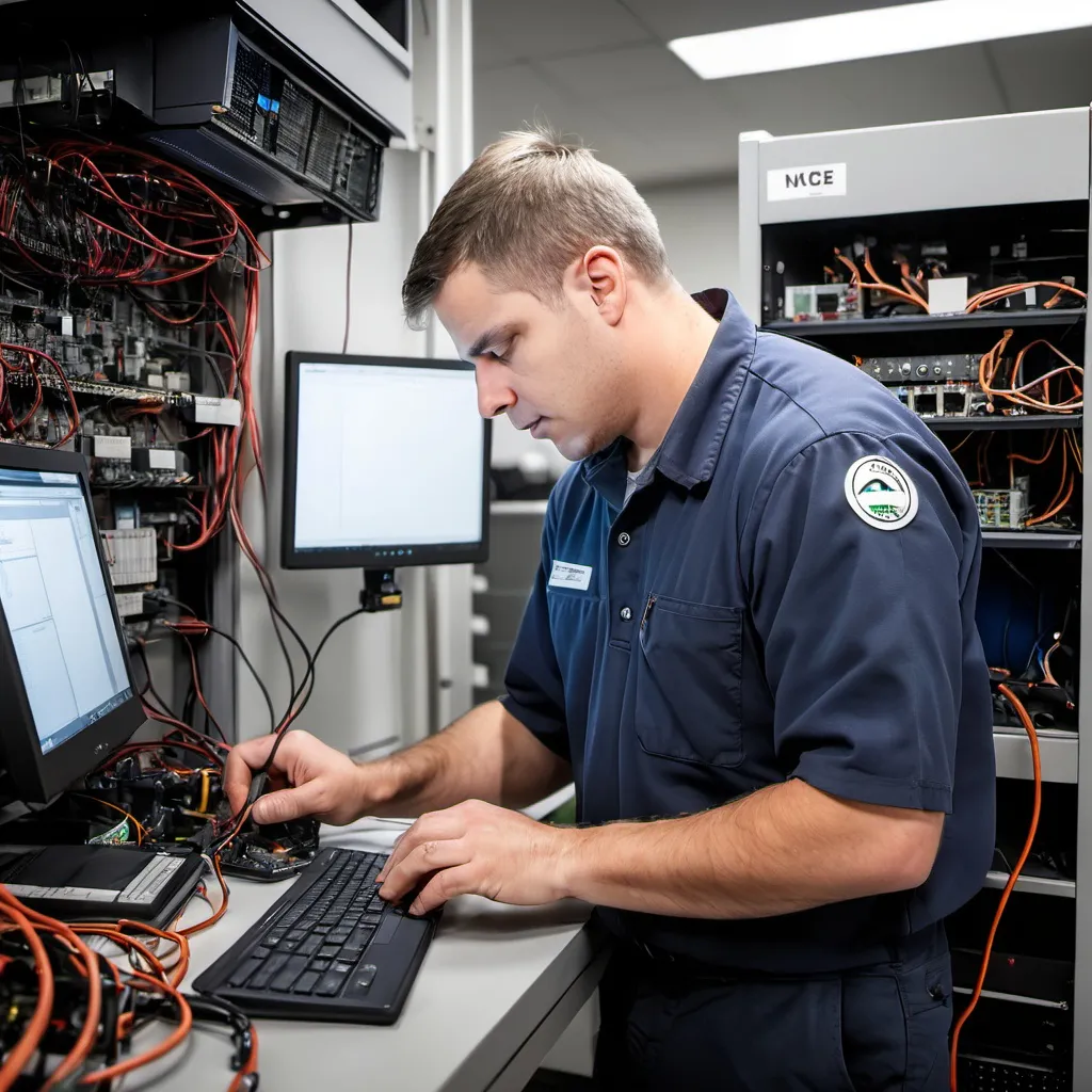 Prompt: Technician working on the duty 