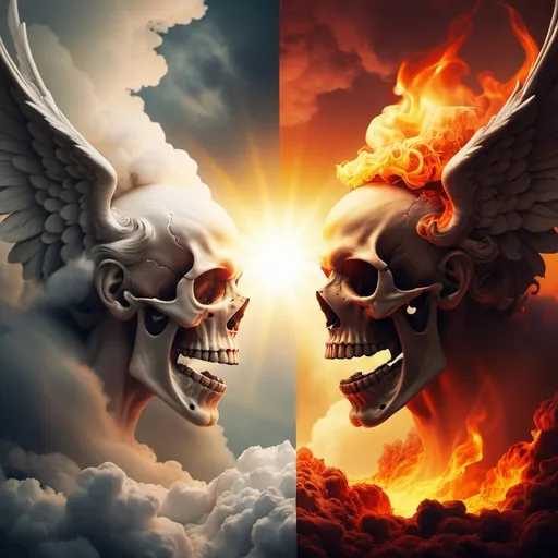 Prompt: heaven versus hell