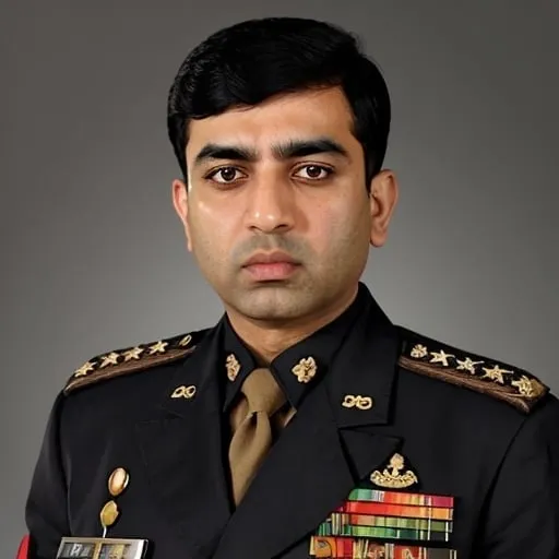 Prompt: i need a picture of General Asim Munir looking like a dictator