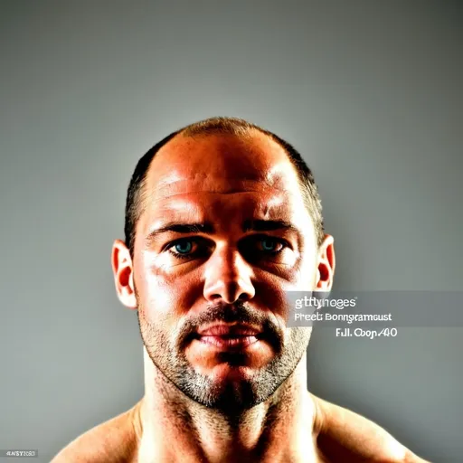 Prompt: Studio Photograph, full body, athletic body, see muscles, muscular male gymnast , 40yo, wearing sports tank top