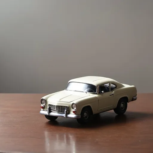 Prompt: A car toy on table 
