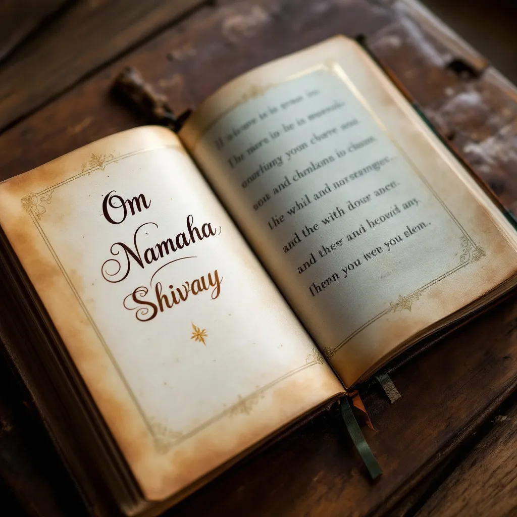 Prompt: Navkar mantra on book prop
