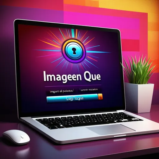 Prompt: (accurately spelled text "imagen que de tela login e computador"), digital illustration, modern, sleek design, vibrant colors, high contrast, showcasing a computer login screen with a colorful, textured fabric background, warm and inviting ambiance, highly detailed, polished finish, illuminated elements, focusing on a clean interface and soft gradients enhancing user experience, HD, 4K.