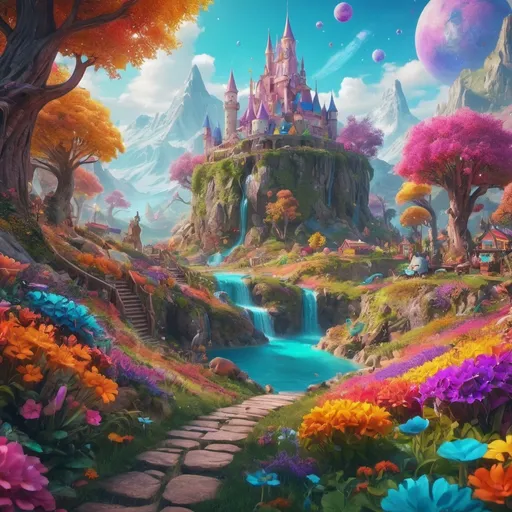 Prompt: a magical world full of colors. colorful background trending on artstation, 8k, highly detailed and intricate.
