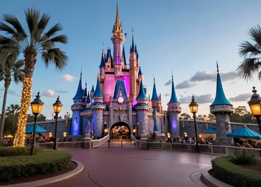 Prompt: cinematic shot of the outside of the Disney world park has Fixed and Open!!!!