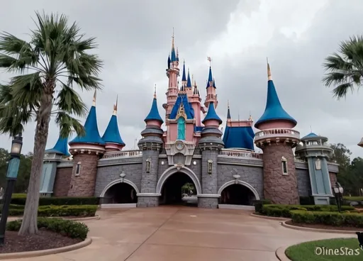 Prompt: cinematic shot of the outside of the Disney world park has Fixed and Open!!!!