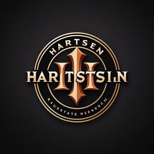 Prompt: Logo for a real estate agency called Hartstein, which means hard rock in german