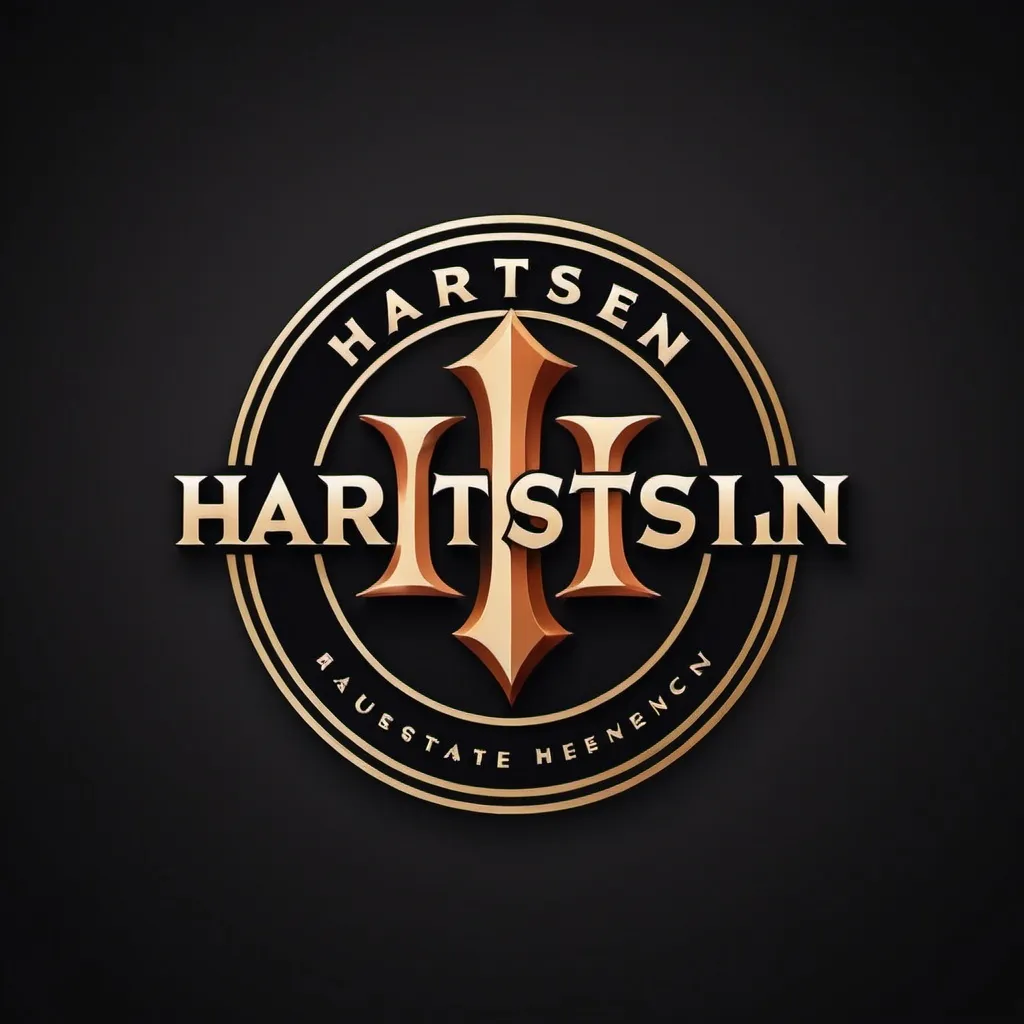 Prompt: Logo for a real estate agency called Hartstein, which means hard rock in german