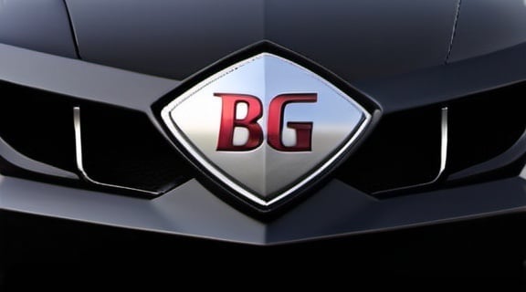 Prompt: BMG-logo car with new bumper design, sleek 3D rendering, highres, ultra-detailed, modern, luxury, metallic finish, dynamic angles, futuristic, front view, vibrant colors, glossy paint, professional lighting