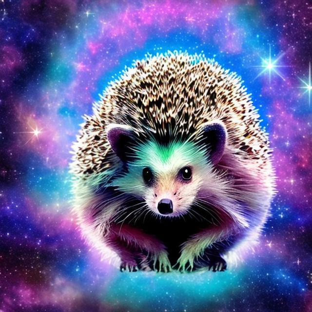 Prompt: cosmic hedgehog 