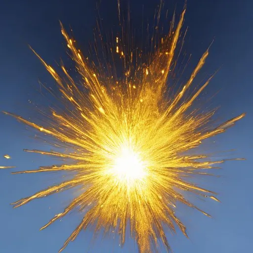 Prompt: light glass explosion